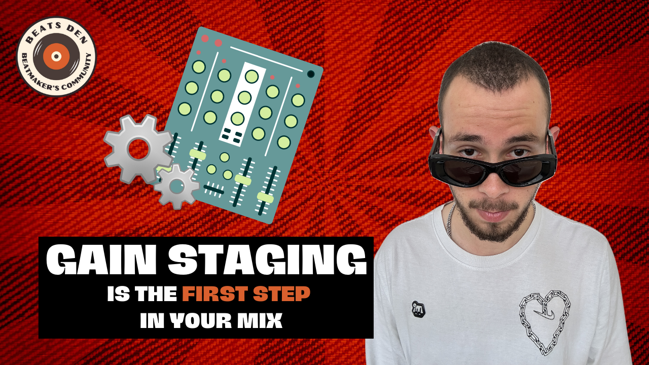 thumbnail saying "Gain Staging is the first step in your mix"