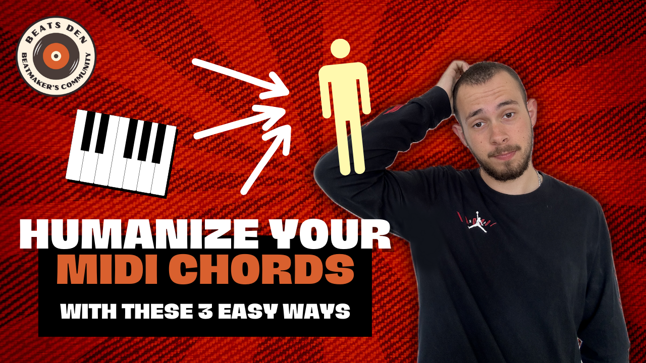 thumbnail saying "humanize your midi chords with these 3 easy ways"