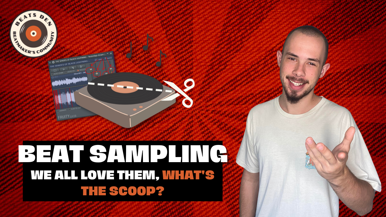 thumbnail saying "beat sampling, we all love them, what's the scoop?"
